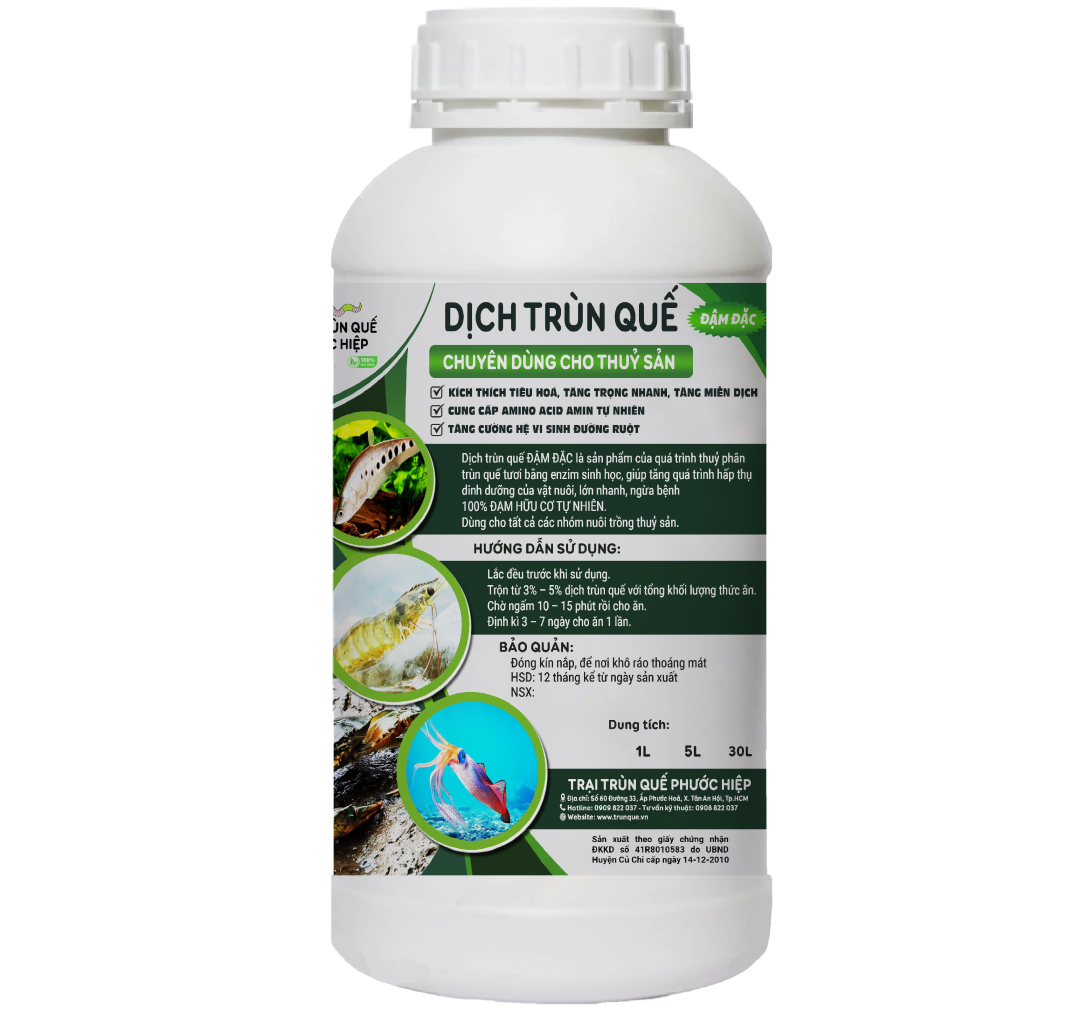 DỊCH TRÙN QUẾ THUỶ SẢN LOẠI 1 LÍT